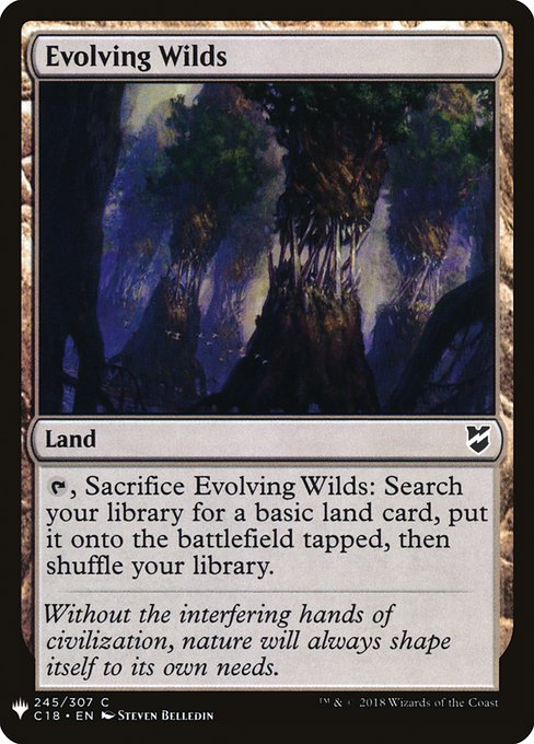 【ENG】《進化する未開地/Evolving Wilds》(C18)[PWシンボル付き再版]