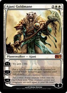 【ENG】《黄金のたてがみのアジャニ/Ajani Goldmane》[M10]