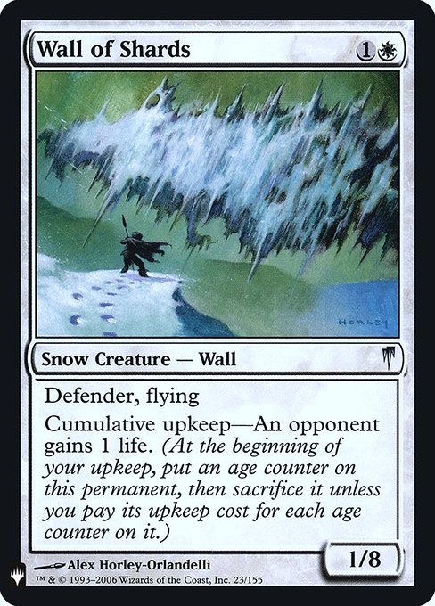 【ENG】【Foil】《欠片の壁/Wall of Shards》[PWシンボル付き再版]
