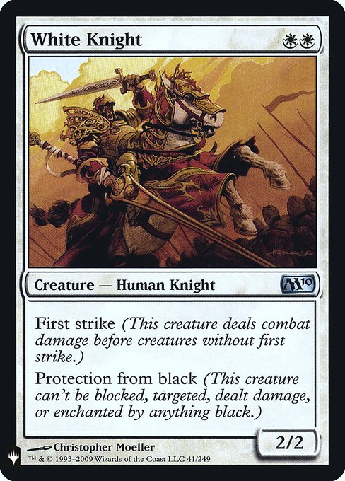【ENG】【Foil】《白騎士/White Knight》[PWシンボル付き再版]