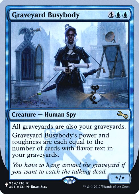 【ENG】【Foil】《Graveyard Busybody》[PWシンボル付き再版]