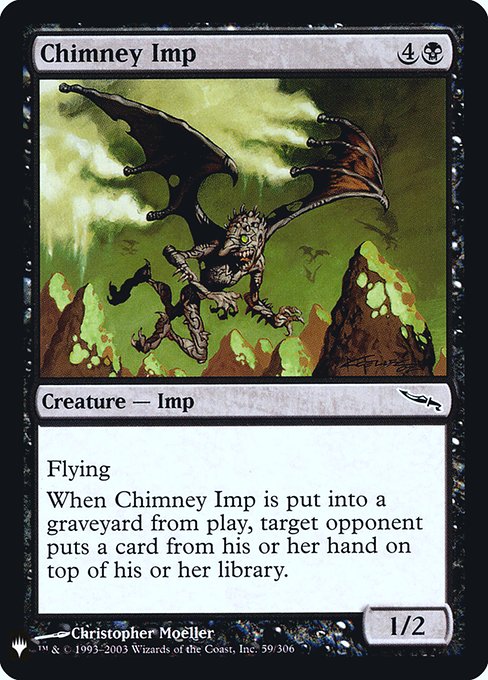 【ENG】【Foil】《煙突のインプ/Chimney Imp》[PWシンボル付き再版]