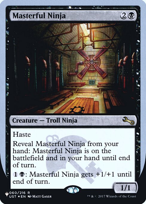 【ENG】【Foil】《Masterful Ninja》[PWシンボル付き再版]