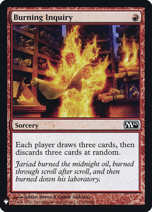 【ENG】【Foil】《燃え立つ調査/Burning Inquiry》[PWシンボル付き再版]
