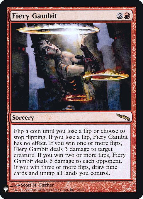 【ENG】【Foil】《焦熱の計画/Fiery Gambit》[PWシンボル付き再版]