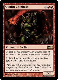 【ENG】《ゴブリンの酋長/Goblin Chieftain》[M10]