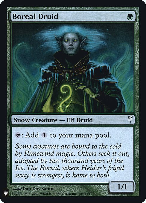 【ENG】【Foil】《ボリアルのドルイド/Boreal Druid》[PWシンボル付き再版]