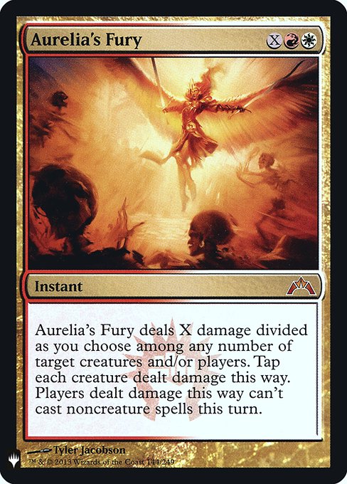 【ENG】【Foil】《オレリアの憤怒/Aurelia's Fury》[PWシンボル付き再版]