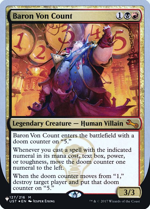 【ENG】【Foil】《Baron Von Count》[PWシンボル付き再版]