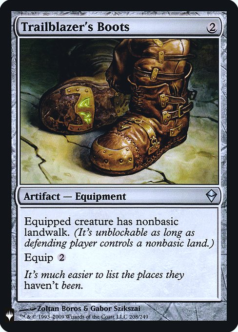 【ENG】【Foil】《先駆者の長靴/Trailblazer's Boots》[PWシンボル付き再版]
