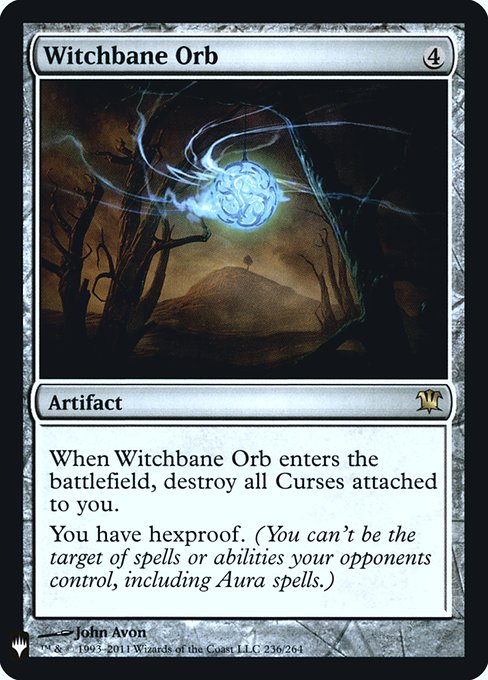 【ENG】【Foil】《魔女封じの宝珠/Witchbane Orb》[PWシンボル付き再版]
