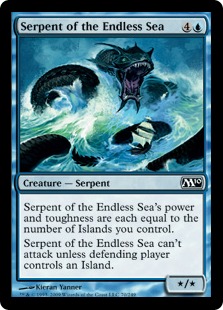 【ENG】【Foil】《終わり無き海の海蛇/Serpent of the Endless Sea》[M10]