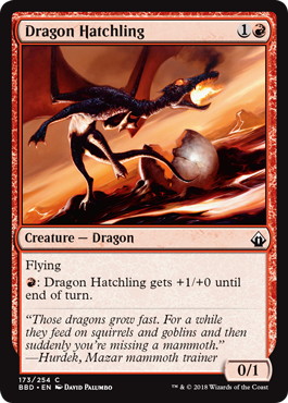 【ENG】【Foil】《ドラゴンの雛/Dragon Hatchling》[BBD]