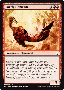 【ENG】【Foil】《大地の精霊/Earth Elemental》[BBD]
