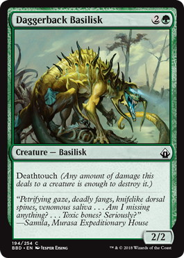 【ENG】【Foil】《短刀背のバジリスク/Daggerback Basilisk》[BBD]