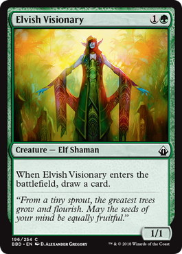 【ENG】【Foil】《エルフの幻想家/Elvish Visionary》[BBD]