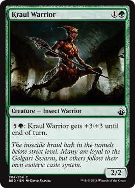 【ENG】【Foil】《クロールの戦士/Kraul Warrior》[BBD]