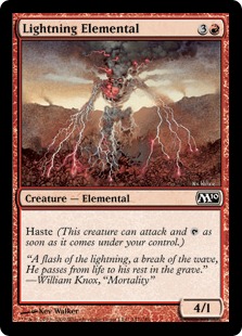 【ENG】【Foil】《稲妻の精霊/Lightning Elemental》[M10]