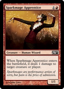 【ENG】【Foil】《火花魔道士の弟子/Sparkmage Apprentice》[M10]