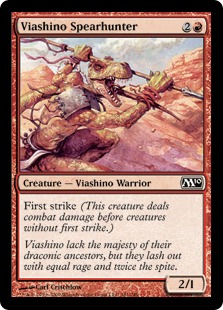 【ENG】【Foil】《ヴィーアシーノの槍狩人/Viashino Spearhunter》[M10]