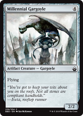 【ENG】【Foil】《千年王国のガーゴイル/Millennial Gargoyle》[BBD]