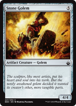【ENG】【Foil】《石のゴーレム/Stone Golem》[BBD]