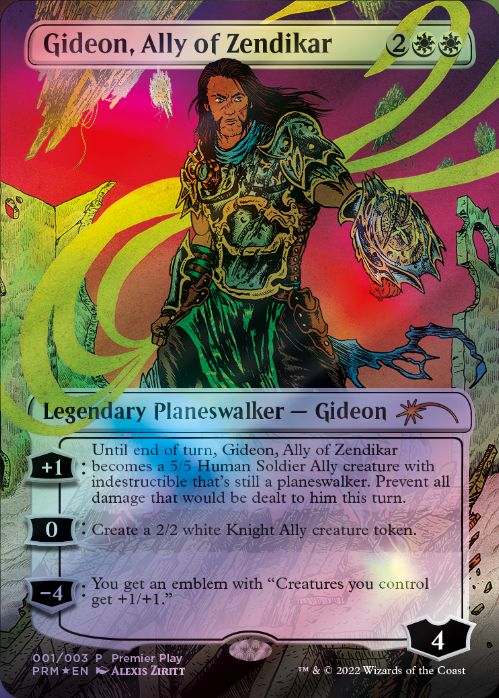 【ENG】【Foil】《ゼンディカーの同盟者、ギデオン/Gideon, Ally of Zendikar》[Premier Play]