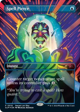 【ENG】【Foil】《呪文貫き/Spell Pierce》[Secret Lair Prize]