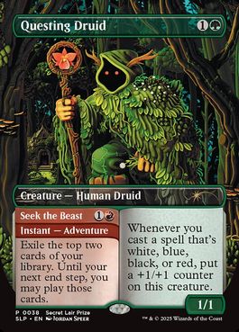 【ENG】【Foil】《探索するドルイド/Questing Druid》[Secret Lair Prize]
