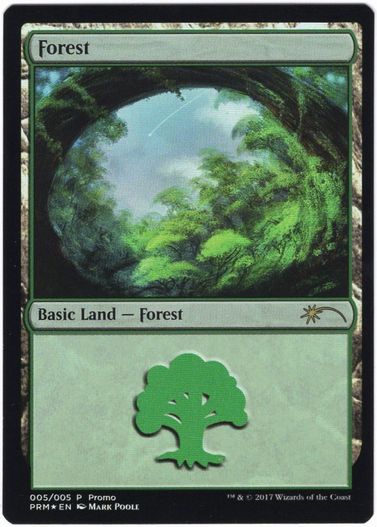 【ENG】【Foil】《森/Forest》(Illus.Mark Poole)[流星マーク]