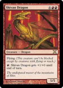 【ENG】【Foil】《シヴ山のドラゴン/Shivan Dragon》[10E]
