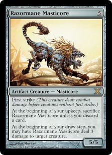 【ENG】【Foil】《剃刀毛のマスティコア/Razormane Masticore》[10E]