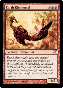 【ENG】【Foil】《大地の精霊/Earth Elemental》[10E]