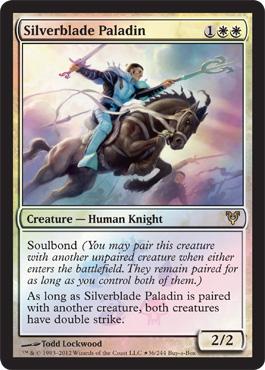 【ENG】【Foil】《銀刃の聖騎士/Silverblade Paladin》[BOXプロモ]