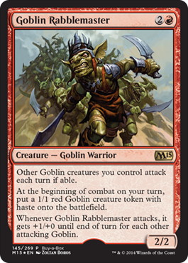 【ENG】【Foil】《ゴブリンの熟練扇動者/Goblin Rabblemaster》[BOXプロモ]