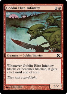 【ENG】【Foil】《ゴブリン精鋭歩兵部隊/Goblin Elite Infantry》[10E]