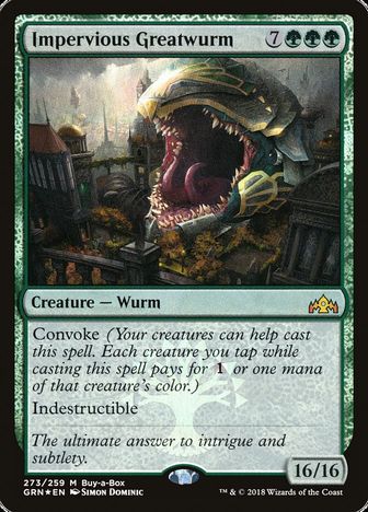 【ENG】【Foil】《動じない大ワーム/Impervious Greatwurm》[BOXプロモ]