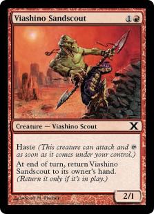 【ENG】【Foil】《ヴィーアシーノの砂漠の斥候/Viashino Sandscout》[10E]