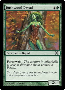 【ENG】【Foil】《ラッシュウッドのドライアド/Rushwood Dryad》[10E]