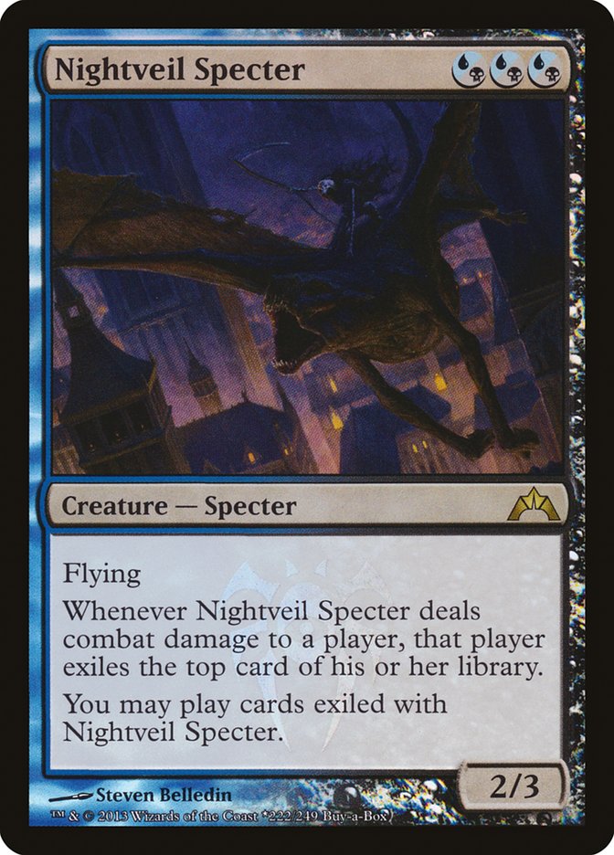 【ENG】【Foil】《夜帷の死霊/Nightveil Specter》[BOXプロモ]