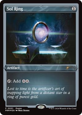 【ENG】【Foil】■ダブルレインボウ■《太陽の指輪/Sol Ring》[BOXプロモ]