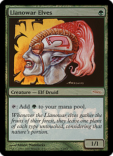 【ENG】【Foil】《ラノワールのエルフ/Llanowar Elves》[ゲートウェイ]