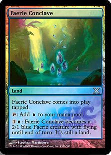 【ENG】【Foil】《フェアリーの集会場/Faerie Conclave》[ゲートウェイ]