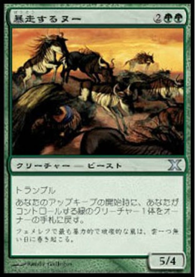 【JPN】《暴走するヌー/Stampeding Wildebeests》[10E]