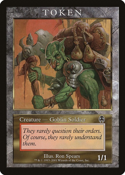 【ENG】《ゴブリン・兵士トークン/Goblin Soldier Token》(APC)[褒賞プログラム]