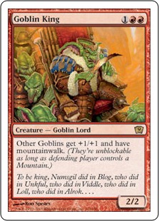 【ENG】【Foil】《ゴブリンの王/Goblin King》[9ED]