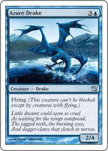 【ENG】【Foil】《蒼穹のドレイク/Azure Drake》[9ED]