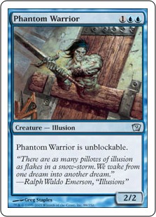 【ENG】【Foil】《幻影の戦士/Phantom Warrior》[9ED]