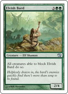 【ENG】【Foil】《エルフの吟遊詩人/Elvish Bard》[9ED]