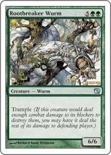 【ENG】《根切りワーム/Rootbreaker Wurm》[9ED]